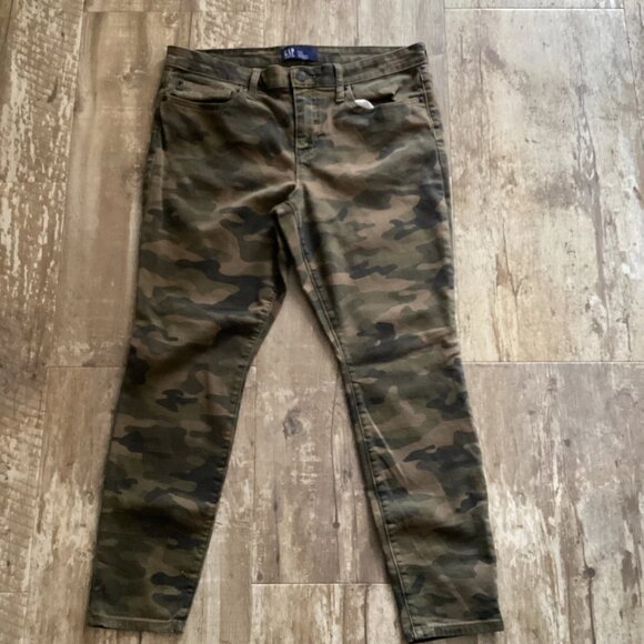 GAP Legging Skimmer Camo Skinny Jeans Women's Size 12/31 - Picture 1 of 8
